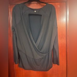 Lululemon Modal-Blend Open-Back Long Sleeve Shirt. Size 12.